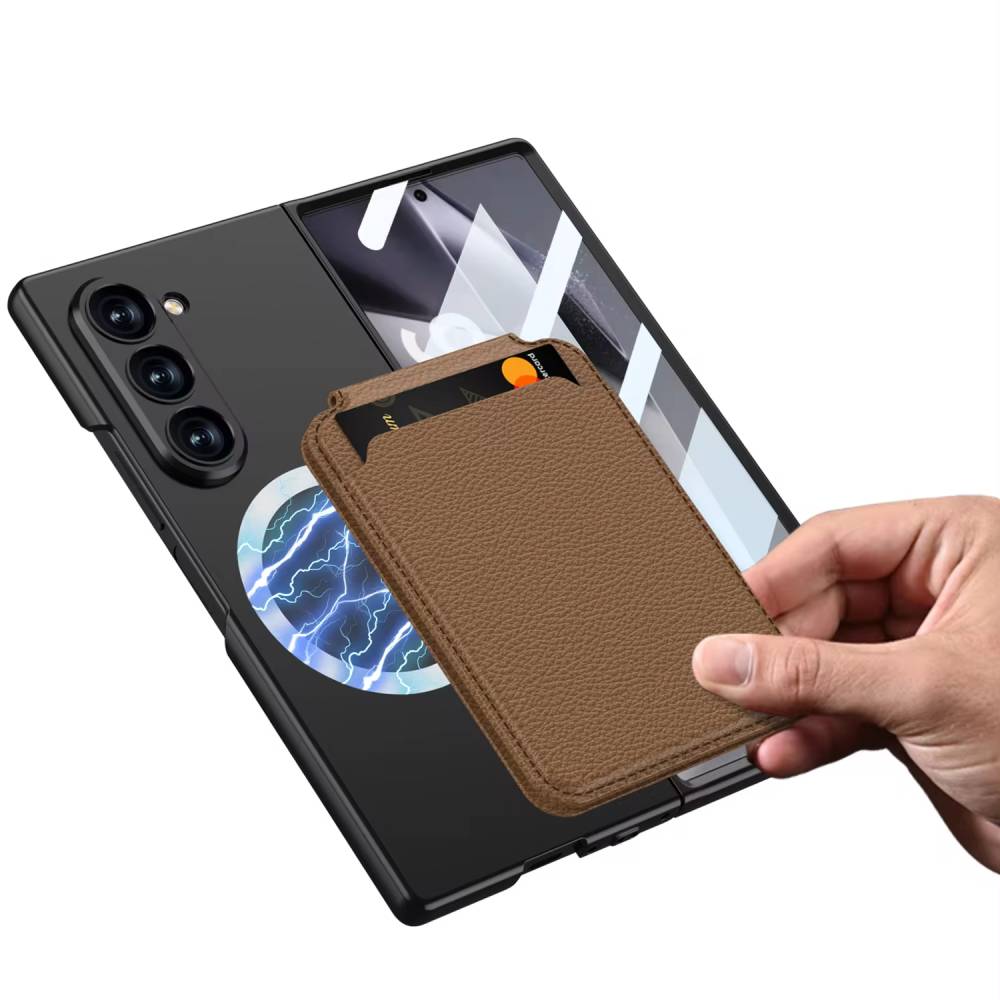 Prestigious Plaid Pattern Leather Case - Samsung