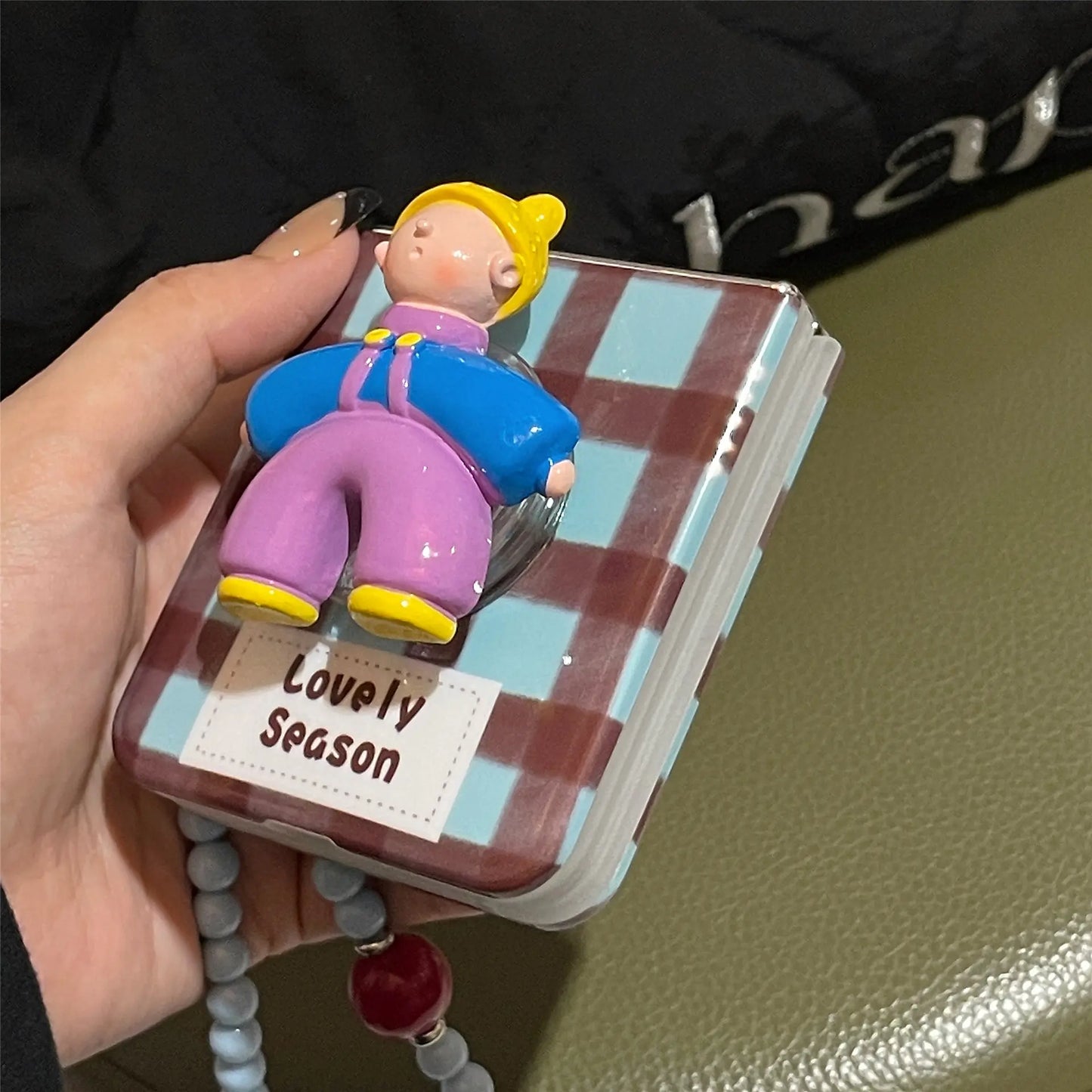 Playful Teddy Charm Flip Case -Samsung