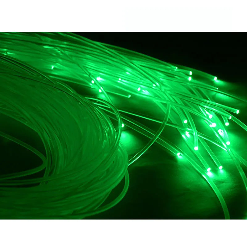 0407GG High brightness 30~100 Meter smallest diameter 0.25mm~3mm end glow PMMA optic fiber cable for star ceiling decorative lighting