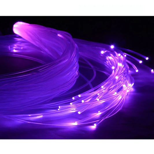 0407GG High brightness 30~100 Meter smallest diameter 0.25mm~3mm end glow PMMA optic fiber cable for star ceiling decorative lighting
