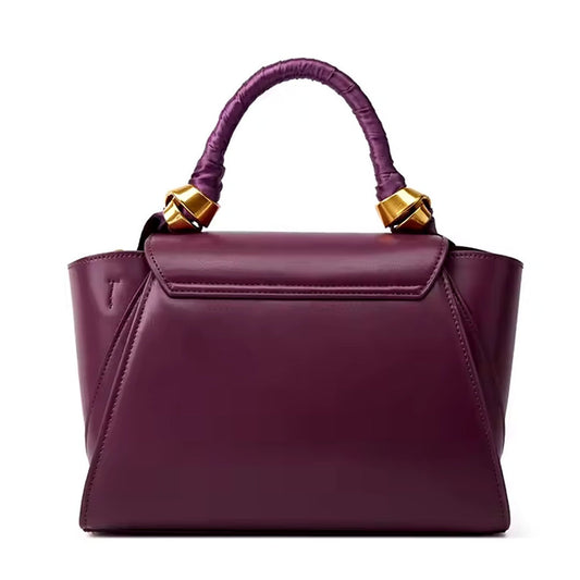 Elegant Top Handle Bag with Silk Scarf Accent