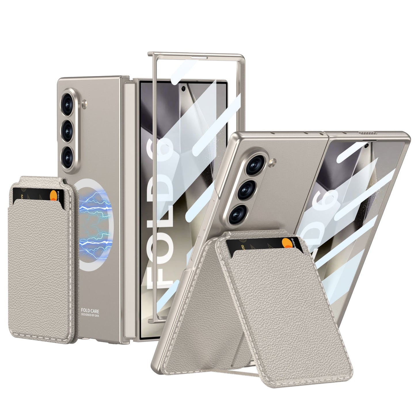 Prestigious Plaid Pattern Leather Case - Samsung