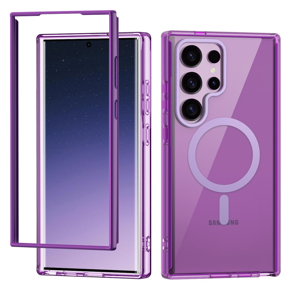 Sleek Clear Dual-Layer Protection Case - Samsung