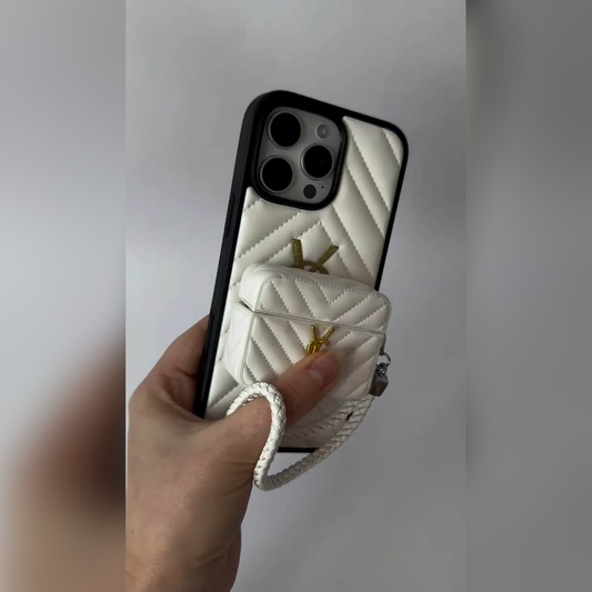Luxe Handbag-Inspired Case & Matching AirPods Cover