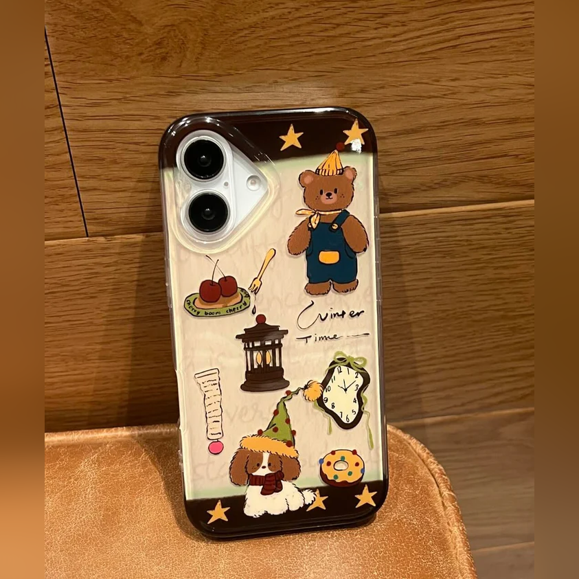Whimsical Teddy & Vintage Charm Case