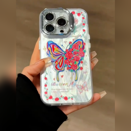 Glittering Butterfly Blossom Case