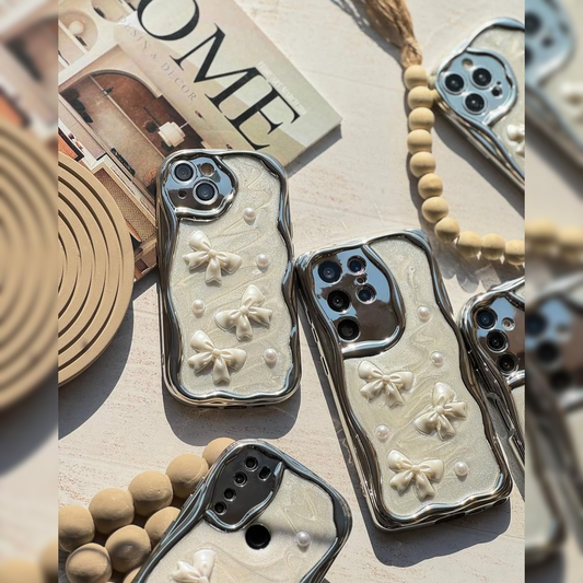 Angelic Pearl Bow Shell Case - Samsung