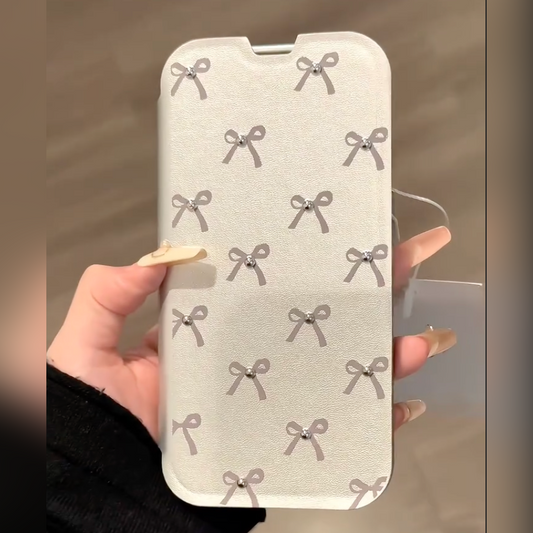 Elegant Bow Pattern Wallet Case