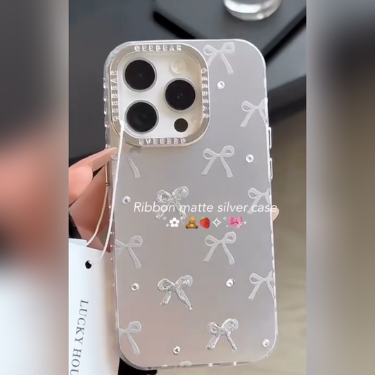 Delicate Ribbon Bow Design Case