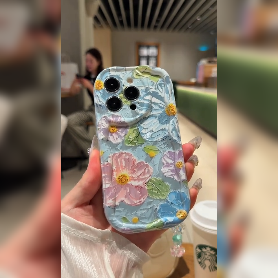 Aesthetic Floral Case with Colorful Charm