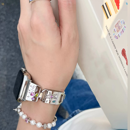 Glossy Cat Metal Band For Watch