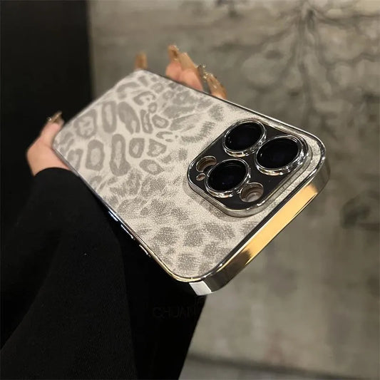 Luxury Wild Texture Suede Leather Case - iPhone