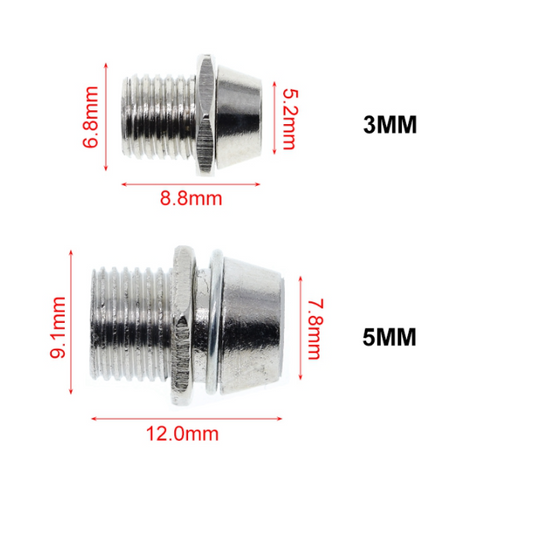 LED Holder Chrome Metal Silver Covered