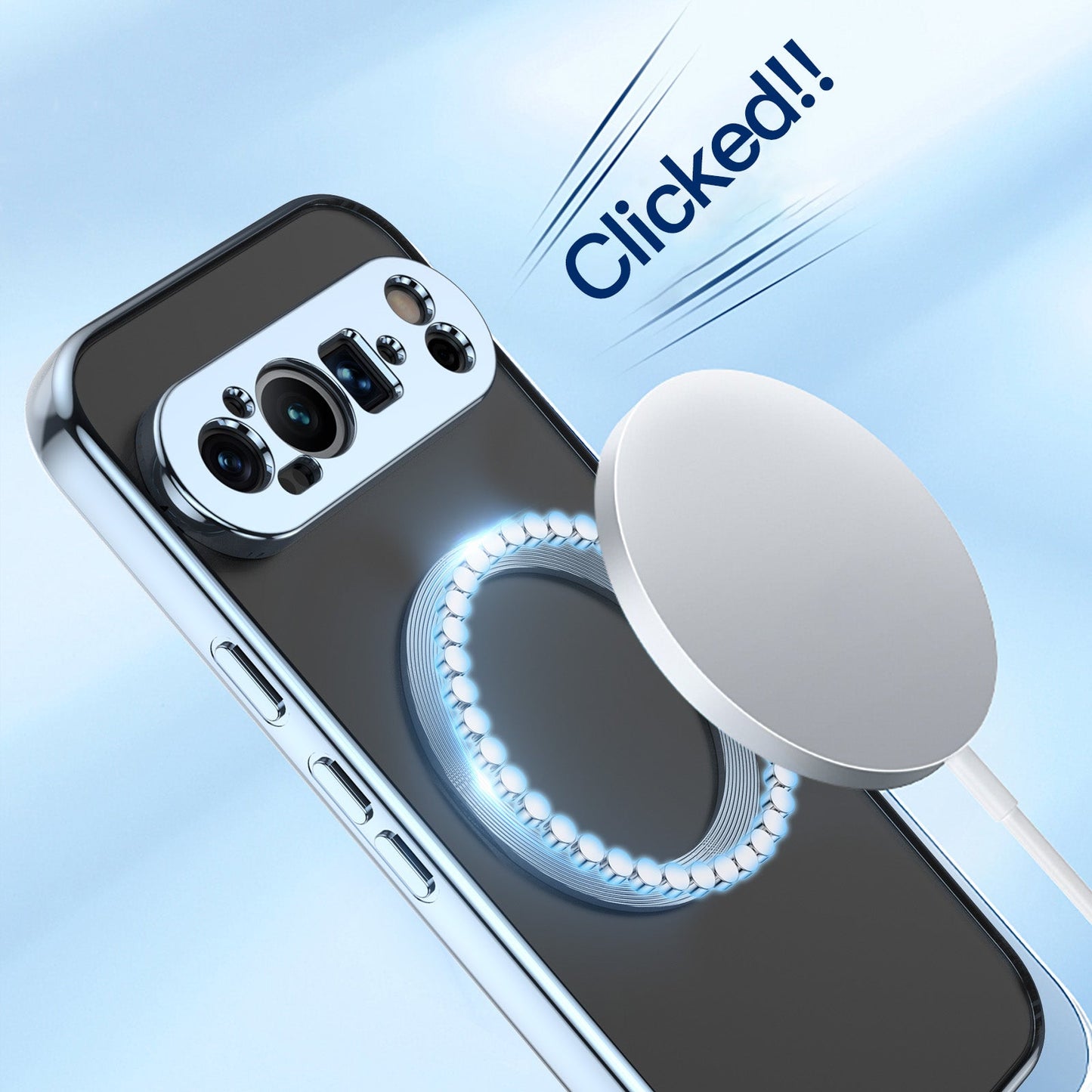 Featherlight Clear Magsafe Plating Case - Google Pixel
