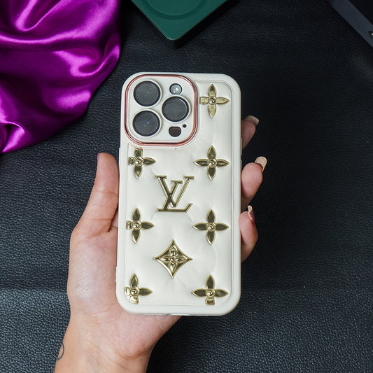 Luxury Brand Puff leather Phone Case - iPhone