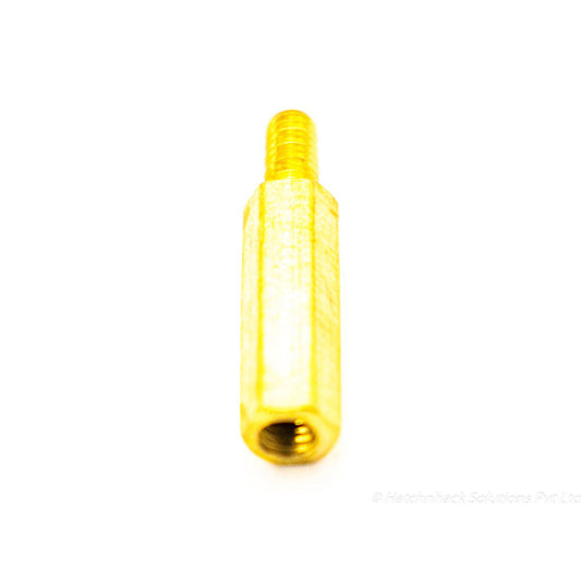 M3 x 5mm+12mm Male to Female Thread Brass Hex Hexagonal Standoff Spacers