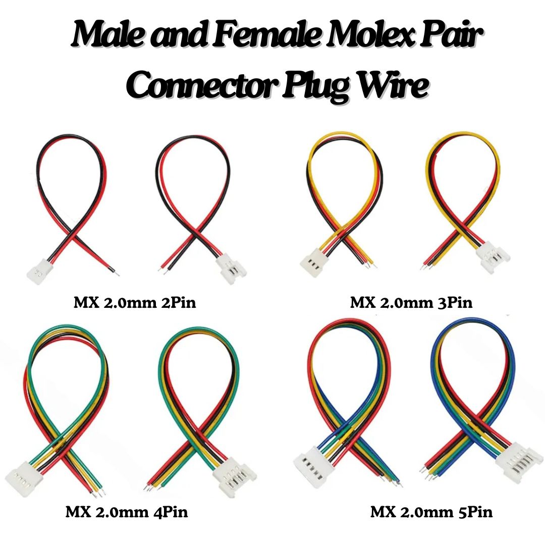 Mx2.0 Connector with Wire 2.0mm Battery Charging Cable