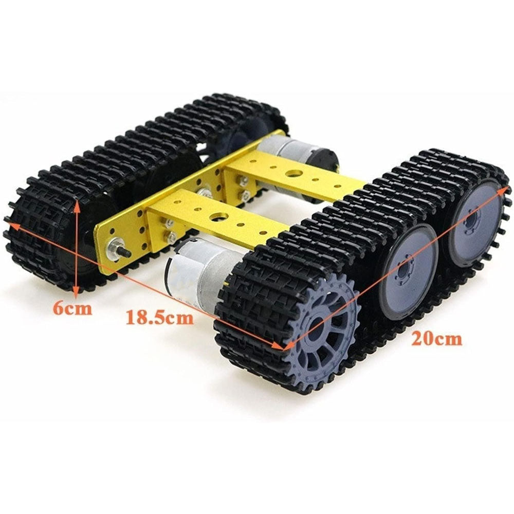 Metal Tank Chassis Intelligent Robot Mobile Platform DIY with Acrylic Board Mini TP100