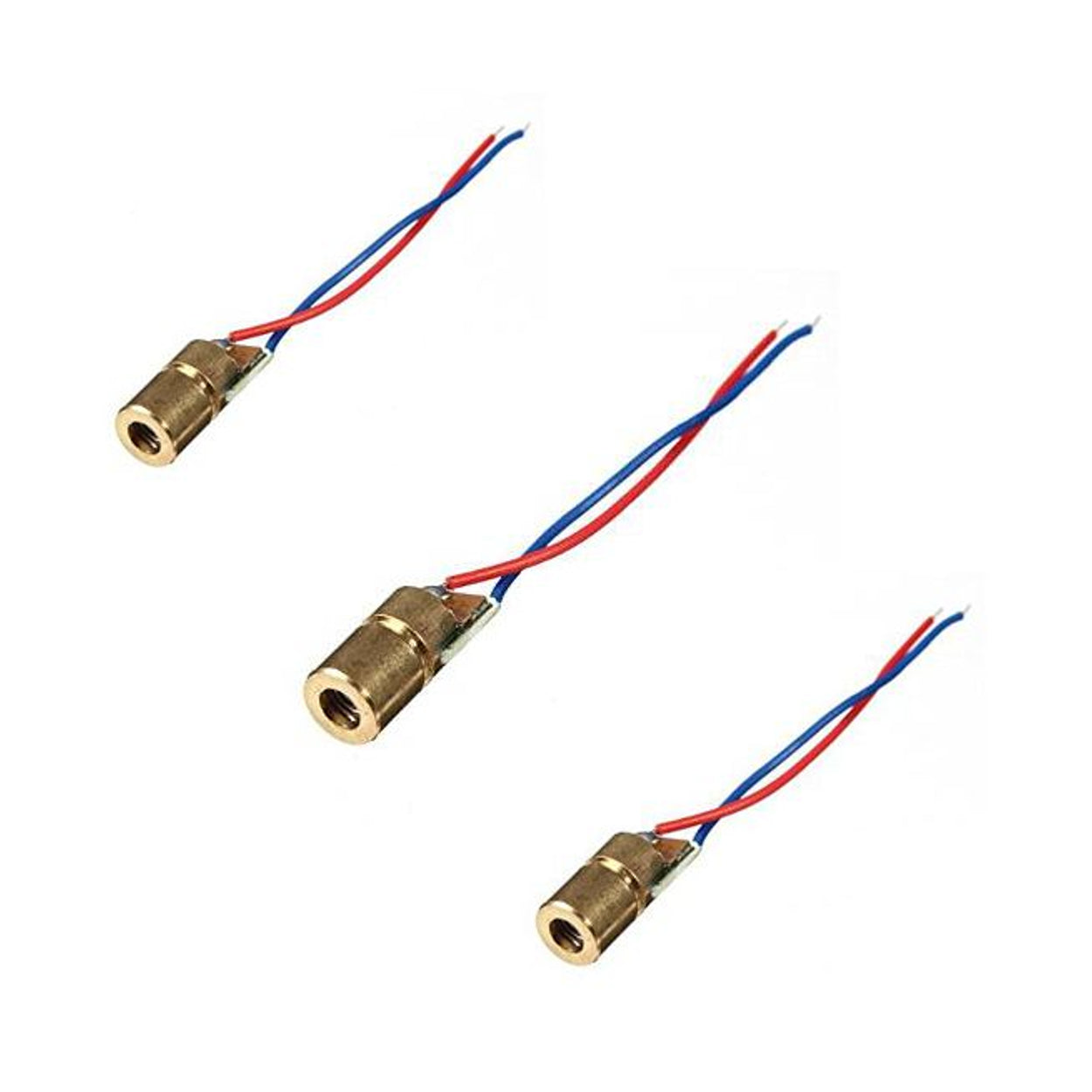 650nm 6mm base 5V DC 5mW Red Laser Dot Diode Module (Standard Quality)