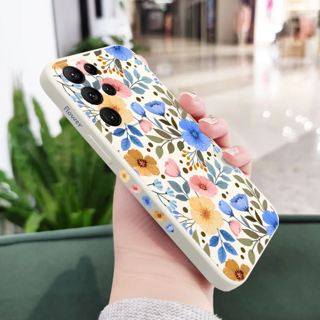 Floral Flourish Pattern Case - Samsung