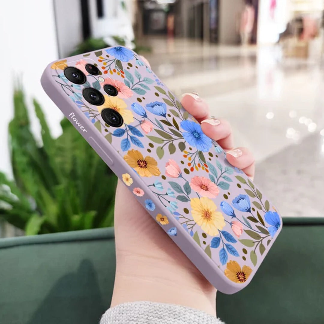 Floral Flourish Pattern Case - Samsung