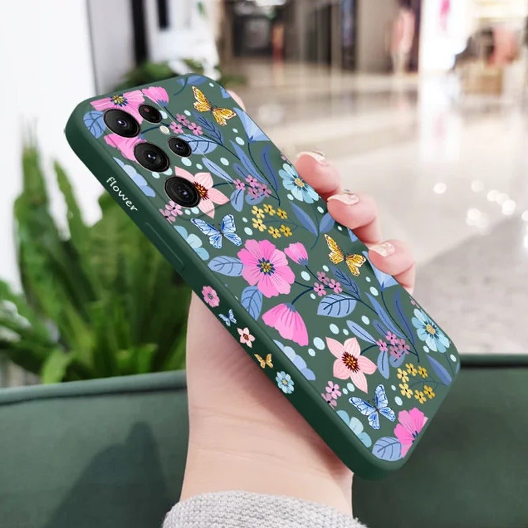 Floral Flourish Pattern Case - Samsung