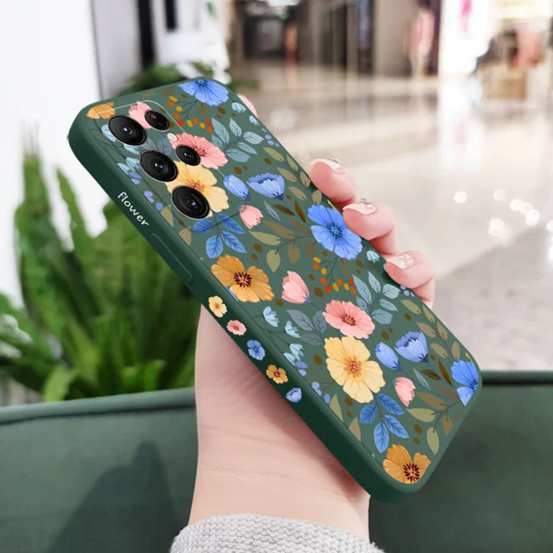 Floral Flourish Pattern Case - Samsung