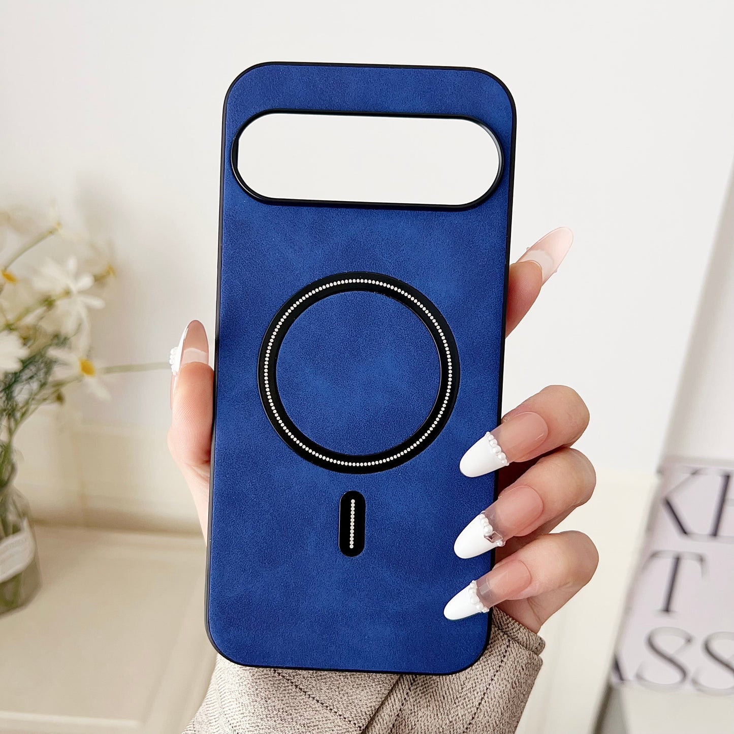 Deluxe Suede Leather Magsafe Case - Google