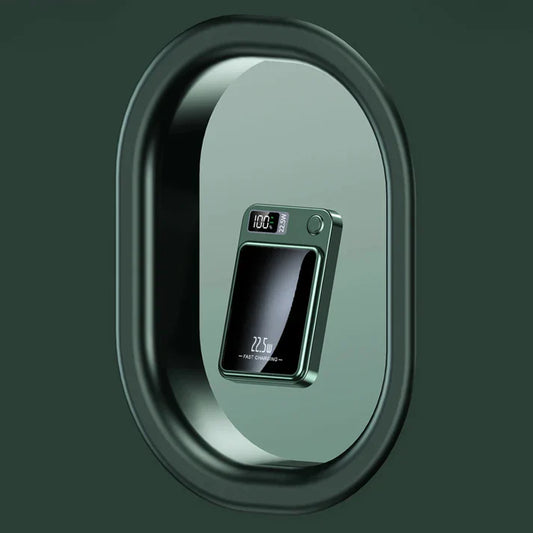 Dual 5000 mAh 22.5W Magnetic Wireless Power Bank