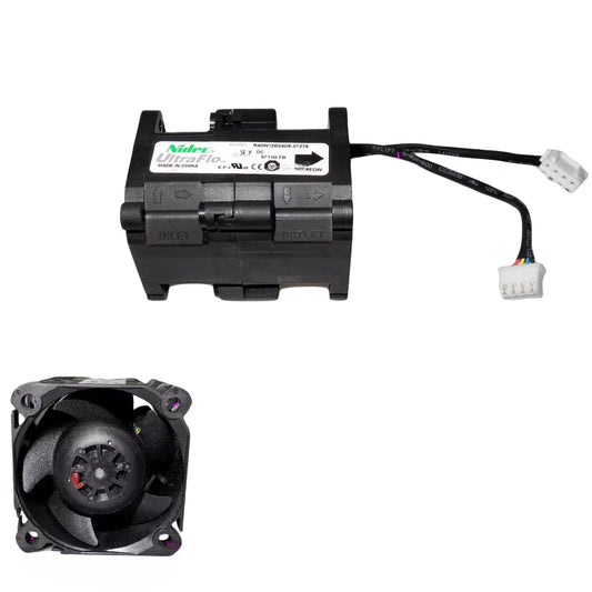 4x4x5.5cm 12-Volt Counter-Rotating Brushless Double Fan for CPU Cabinet Cooling