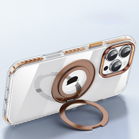 Exquisite Clear Magnetic Bracket Case - iPhone