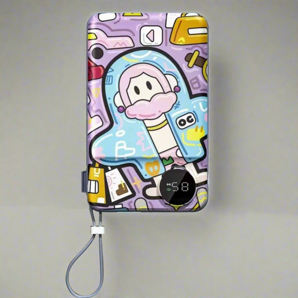 10,000mAh Cute Cartoon Magnetic Power Bank