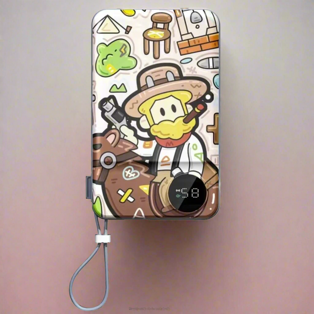 10,000mAh Cute Cartoon Magnetic Power Bank