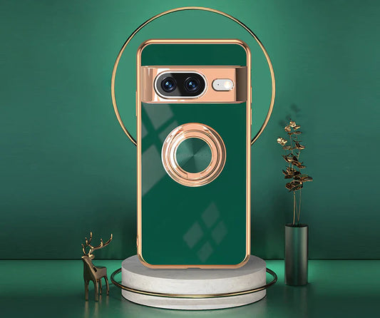 Electroplated Magnetic Ring Mobile Case - Google Pixel