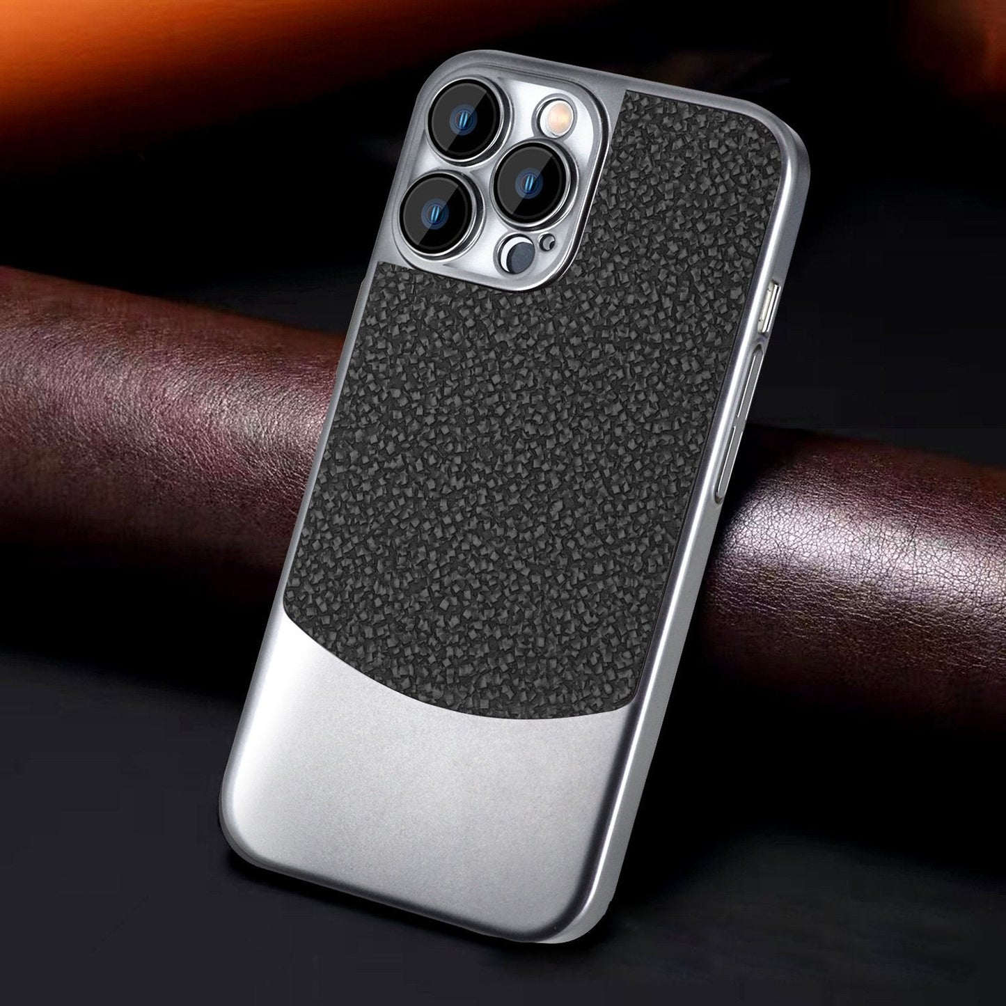 Distinct Dual Tone Rock Texture Case - iPhone