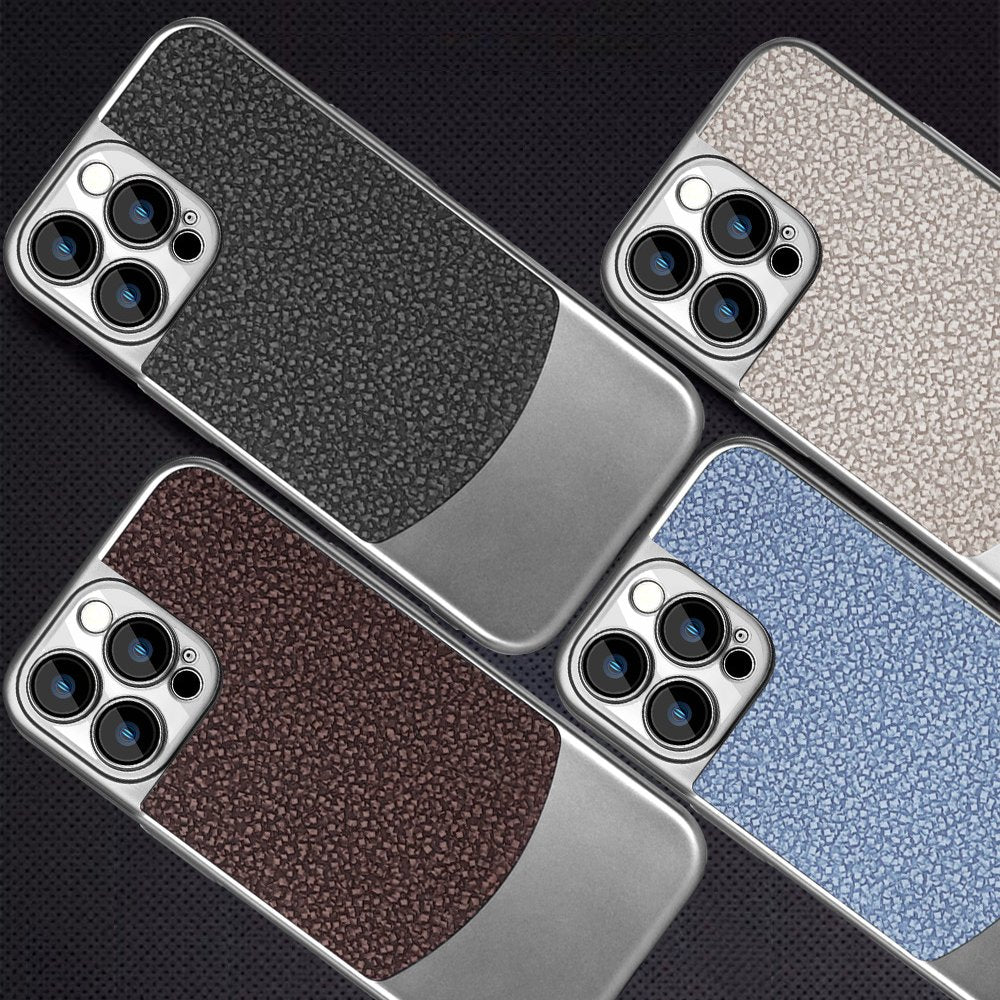 Distinct Dual Tone Rock Texture Case - iPhone