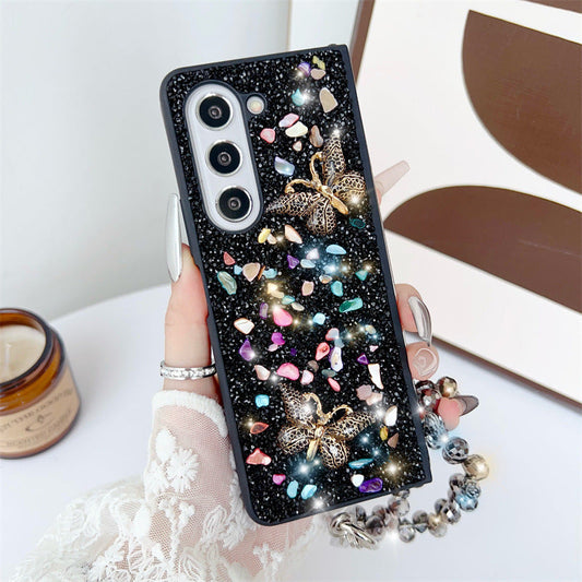 Diamond Stone Rainbow Butterfly Case