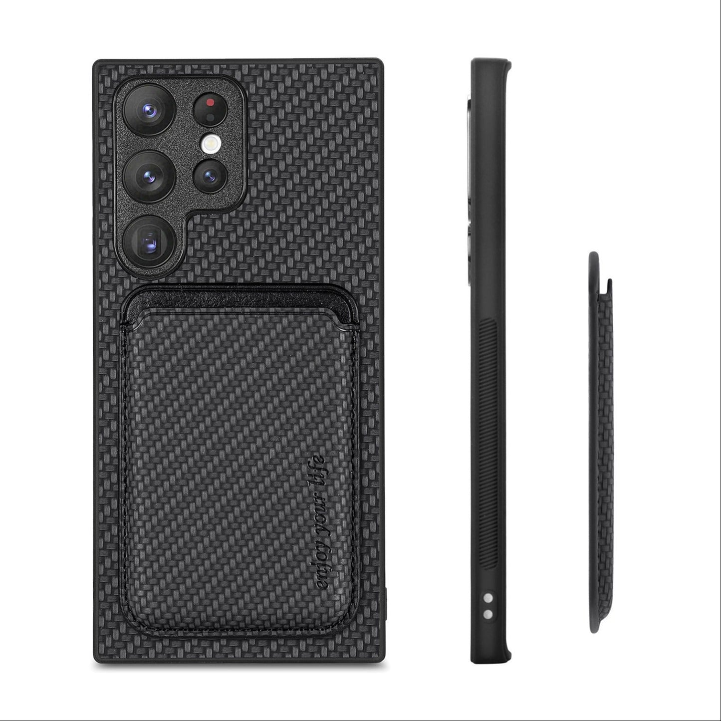 Stylish Craft Woven Pattern Magsafe Case - Samsung