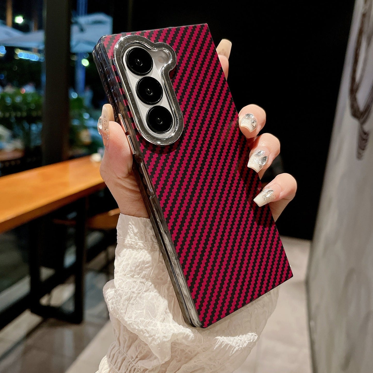 Galaxy Z Fold Series Elite Carbon Fibre Texture Case
