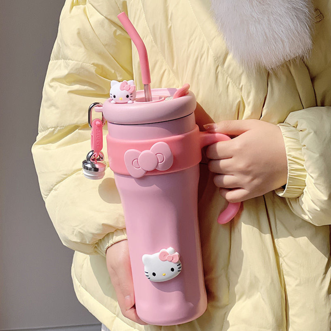 Solid Pastel Kitty Insulated Hydrator Tumbler