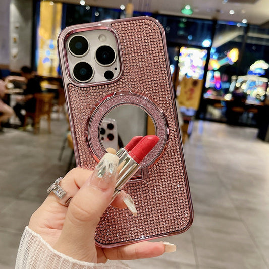 Glam Diamond Mirror Grip Case