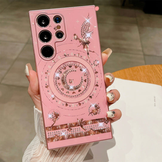 Glittering Crystals Magnetic Case - Samsung