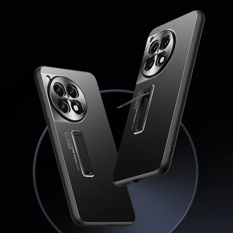 Frosted Metal Hybrid TPU Stand Case - OnePlus