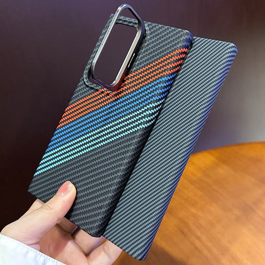 Durable Carbon Fiber Lens Bracket Case - Samsung