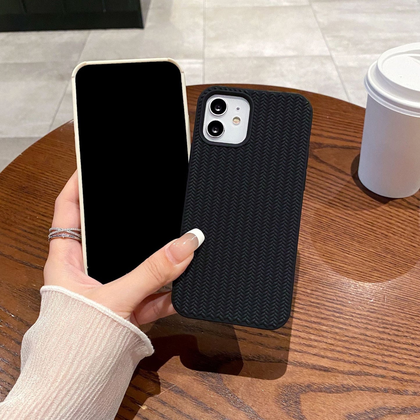 Vivid Woven Textured Stripes Case - iPhone