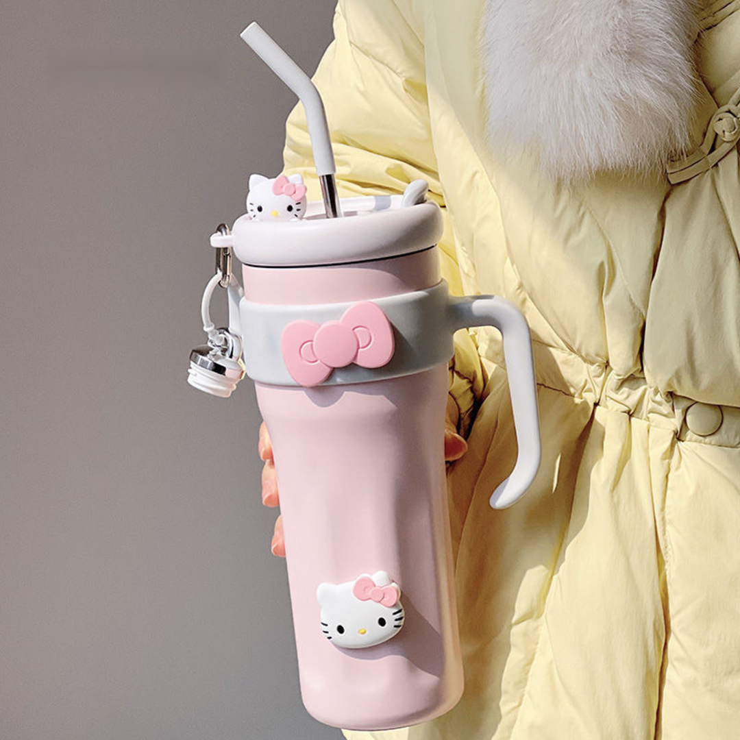 Solid Pastel Kitty Insulated Hydrator Tumbler