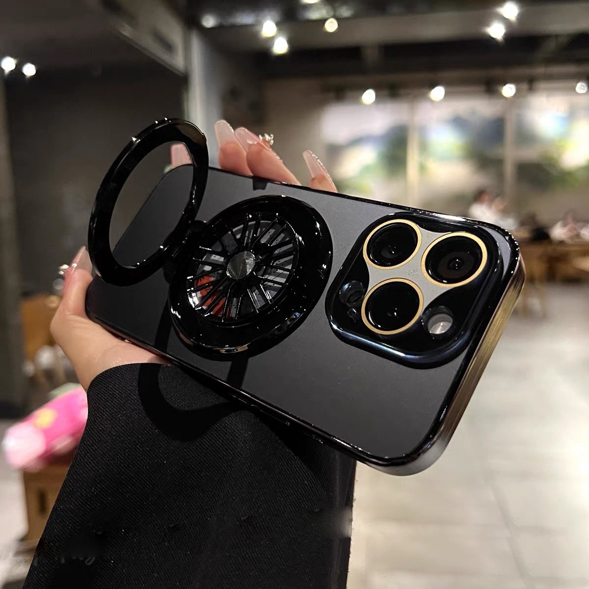 Frost Edge Rotating Gyro Bracket Case - iPhone