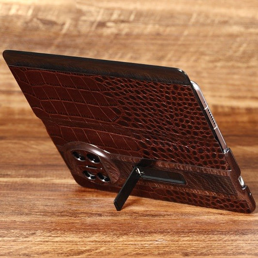 Croco Craft Genuine Leather Kickstand Case - Samsung