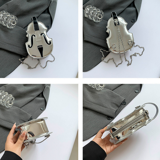 Stylish Violin Charm Sling Bag