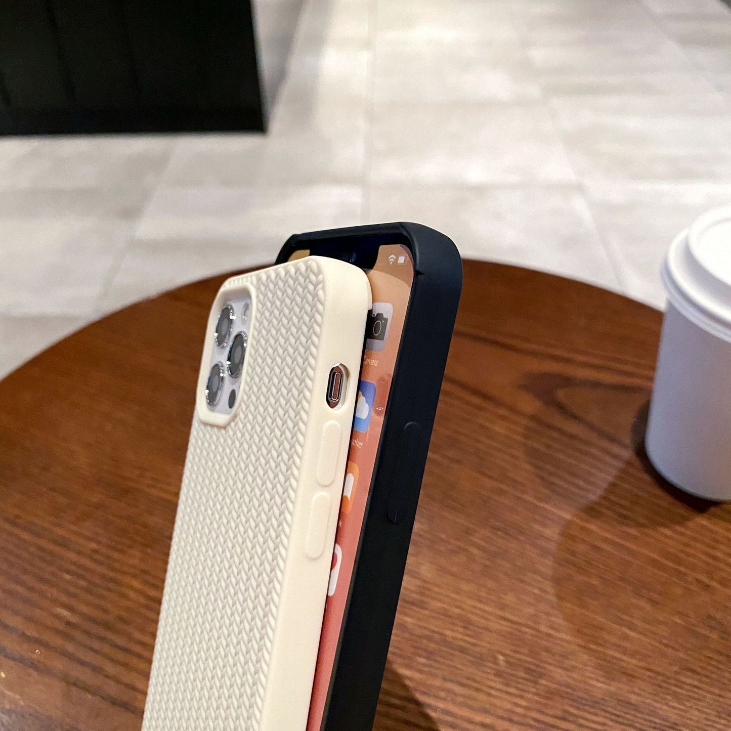 Vivid Woven Textured Stripes Case - iPhone